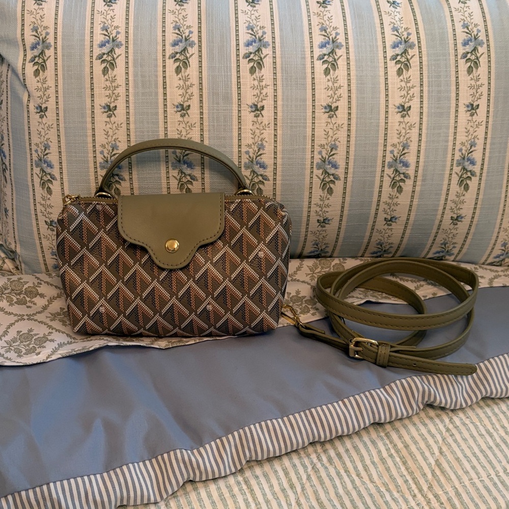 Elegant Olive and Brown Mini Bag